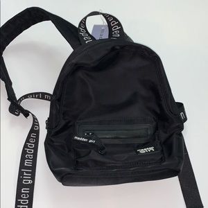 Madden Girl black backpack